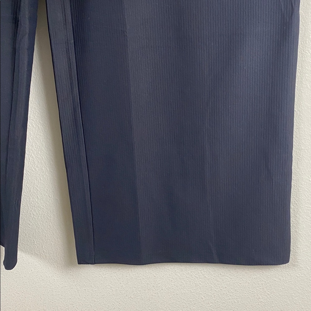 Rhone Ripple Knit Sweatpant | Straight Wide Leg, Ribbed Texture | Black - Picture 8 of 14